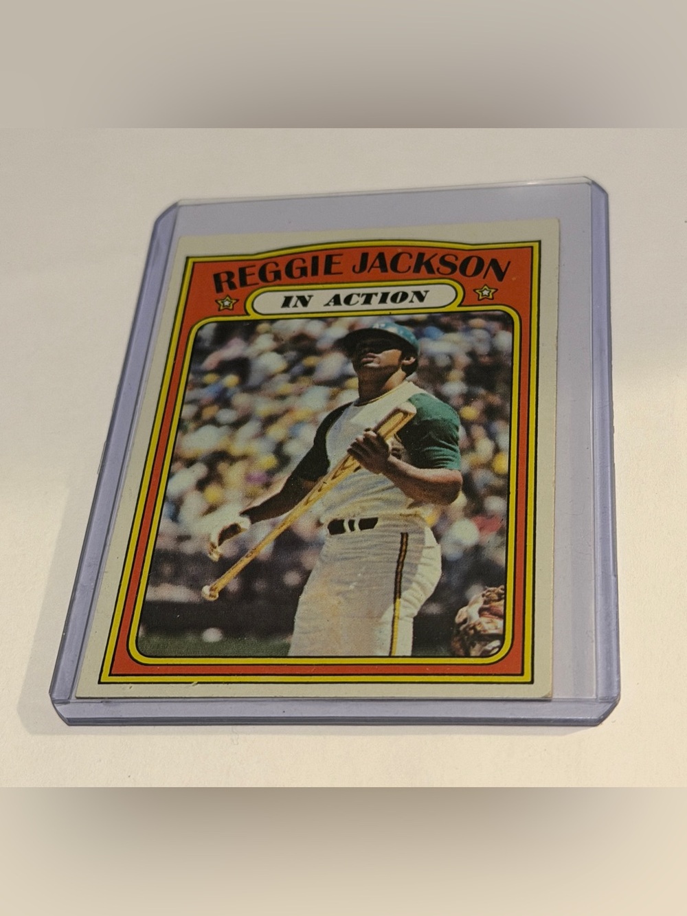 Reggie Jackson 1972 Topps In Action Baseball Card #436 Vintage Collectible - Picture 1 of 3